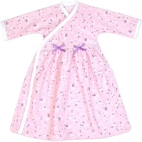 Long Wrap Dress - Teeny (2-4lbs) | Long-Sleeve, Preemie Clothing in Saudi Arabia