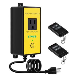 Remote Automatic Vacuum Switch, 120V Wireless Dust Collector Starter Outlet, Auto On Off Switch with 2 Remotes, Support 5S 10S Delay(Continue Clearing Debris) in Kuwait