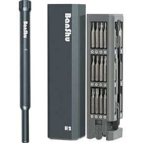 Banshu Precision Screwdriver Set, 46 in 1 Small Screwdriver Set with Case, Torx Star Pentalobe Screwdriver Bits, Magnetic Mini Repair Tool Kit for Glasses, Watch, Phone, Laptop, Macbook, PC, PS5, Toys in Saudi Arabia