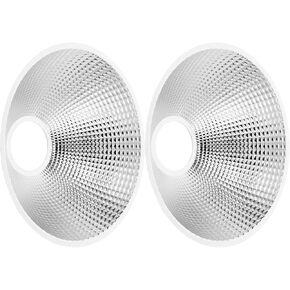 2pcs LED Flashlight Reflector Cup Accessory for Spotlight Replacement, Aluminum Lampshade with 23mm Hole, Sturdy Build and Decreases Heat Accumulation, Suitable for Outdoor LED in Saudi Arabia