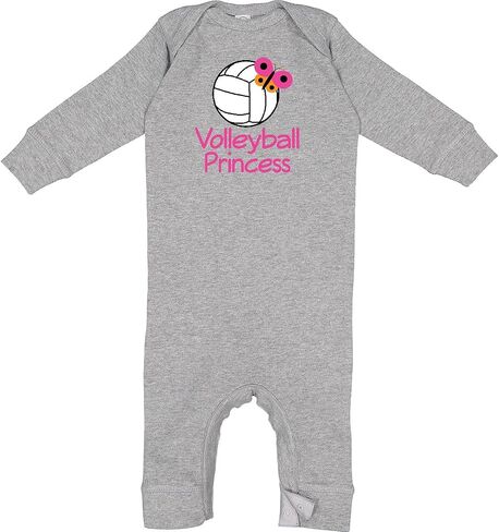 inktastic Volleyball Butterfly Princess Baby Romper Coveralls in Kuwait