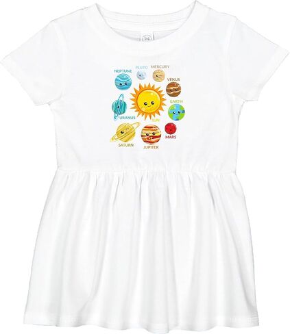 inktastic Cute Planets, Solar System, Space, Cosmos, Galaxy Infant Dress in Kuwait