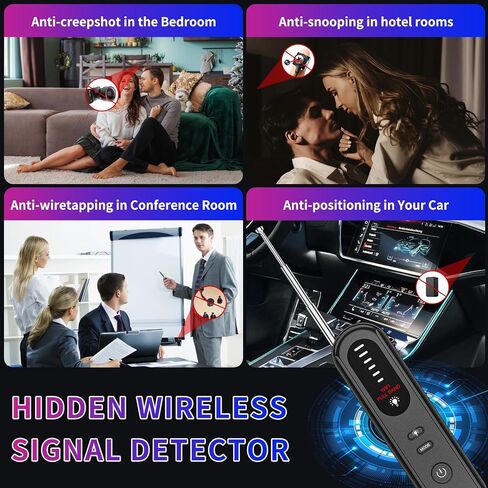 Smart Camera Detector- Multi-Function Hidden Camera Detectors and Bug Detector,GPS Hidden Camera Detector, Rf Wireless Signal Scanner, Camera Detector for Hotels, Home, Office in Kuwait