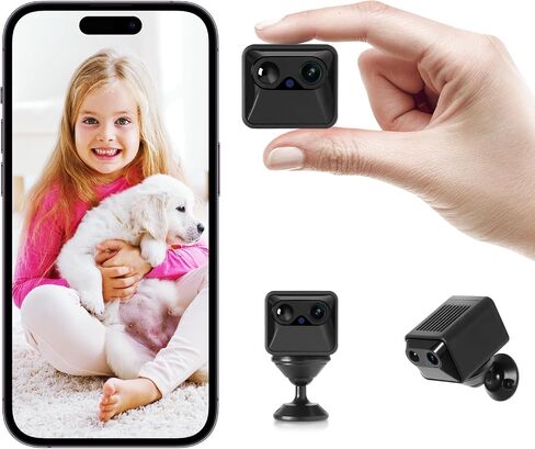 New Ultra HD Strong Magnetic Battery Camera Indoor Wireless WiFi Cell Phone Remote Monitoring - Support Cloud Storage Motion Detection Night Vision Loop Recording Ultra Long Standby 1 Year in Kuwait