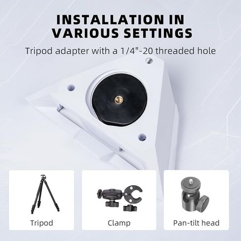 XTAR X6 Foldable Stand for Starlink Mini, Sturdy Desktop Base with 1/4" Tripod Mount, Includes MT21 Tripod & Anchoring Spikes/Boots, All-in-One Positioning System for Outdoor Camping/RV in Kuwait