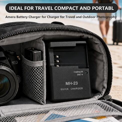 MH-23 EN-EL9 EN-EL9a Quick Battery Charger Compatible with Nikon D40 D40X D60 D3000 D5000 Digital SLR Cameras in Kuwait