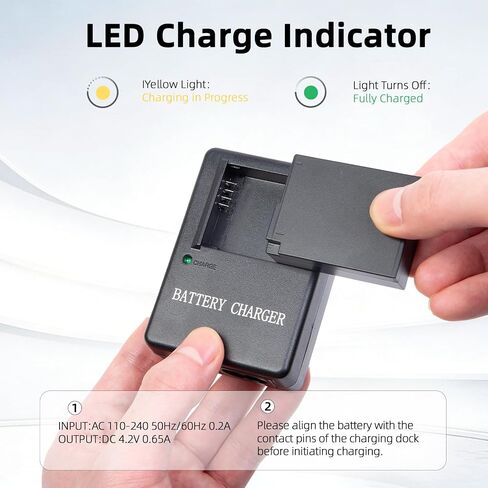 DE-A65 Charger for DMW-BCG10 DMW-BCG10E DMW-BCG10PP Battery Compatible with Panasonic Lumix DMC-TZ10 TZ19 TZ20 TZ6 TZ7 TZ8, DMC-ZR1 ZR3, DMC-ZS1 ZS3 ZS5 ZS6 ZS7 ZS8 ZS10 ZS20, DMC-ZX1 ZX3 in Kuwait