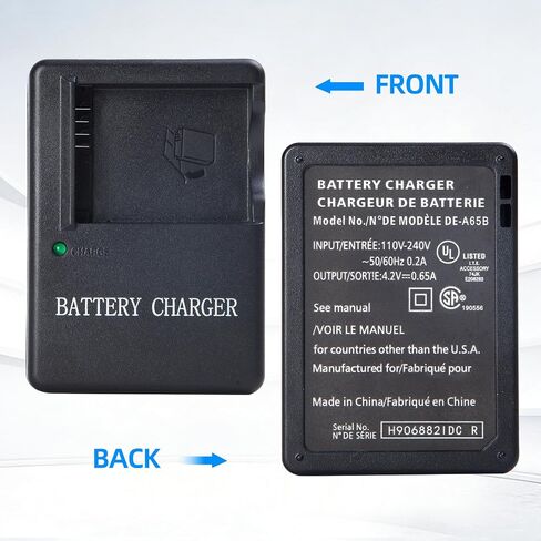 DE-A65 Charger for DMW-BCG10 DMW-BCG10E DMW-BCG10PP Battery Compatible with Panasonic Lumix DMC-TZ10 TZ19 TZ20 TZ6 TZ7 TZ8, DMC-ZR1 ZR3, DMC-ZS1 ZS3 ZS5 ZS6 ZS7 ZS8 ZS10 ZS20, DMC-ZX1 ZX3 in Kuwait