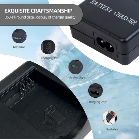 DE-A65 Charger for DMW-BCG10 DMW-BCG10E DMW-BCG10PP Battery Compatible with Panasonic Lumix DMC-TZ10 TZ19 TZ20 TZ6 TZ7 TZ8, DMC-ZR1 ZR3, DMC-ZS1 ZS3 ZS5 ZS6 ZS7 ZS8 ZS10 ZS20, DMC-ZX1 ZX3 in Kuwait