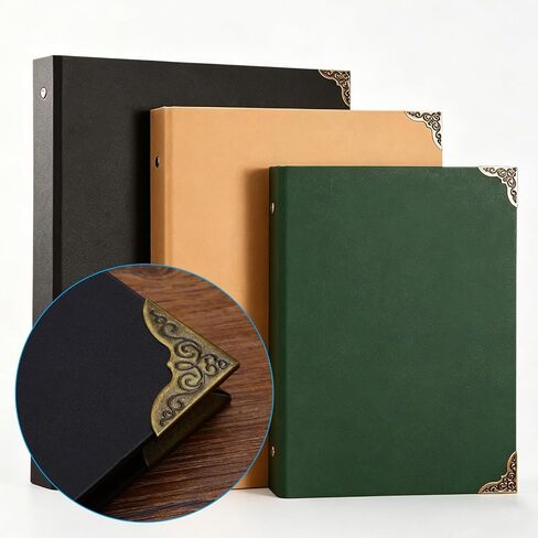 Murtenze Metal Book Corner Protectors, 100 Pcs, 4 Colors | Photo Corners Protectors Decorative, Vintage Edge Guard Accessories, For Scrapbook/Journal in Kuwait