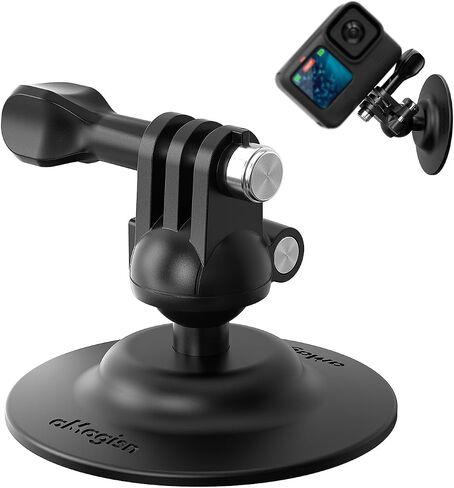 Adhesive Ball Joint Mount 360° Rotation for Action Camera, Compatible with GoPro Hero 13 12 11 Insta360 DJI Osmo Action, Adjustable Bracket for Motorcycle Helmet, Auto Windshield, Surfboard Mounting in Kuwait