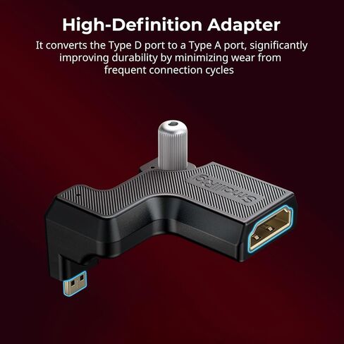 SMALLRIG High-Definition Adapter for Nikon ZR, Type D Port to Type A, Compatible Cage 5904, 5905, 5468, 5467, 6113-5907 in Kuwait