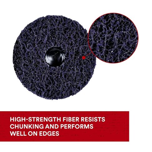 3M Scotch-Brite Clean and Strip XT Pro Disc, 4 in x 1/2 in, Roloc+, Metal, Rust and Paint Stripping Disc, Extra Coarse Silicon Carbide, Pack of 1 in Kuwait