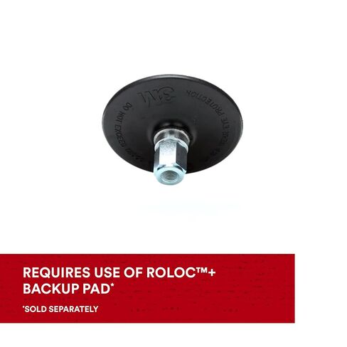 3M Scotch-Brite Clean and Strip XT Pro Disc, 4 in x 1/2 in, Roloc+, Metal, Rust and Paint Stripping Disc, Extra Coarse Silicon Carbide, Pack of 1 in Kuwait