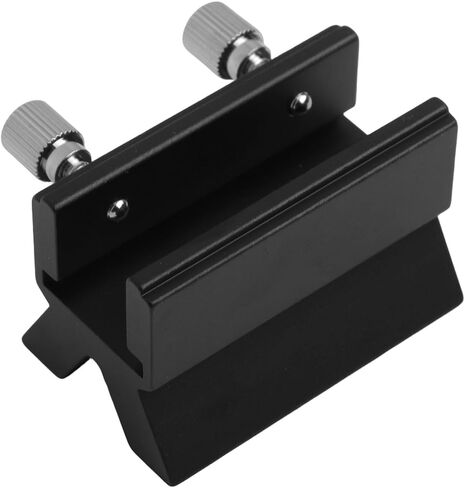Telescope Finderscope Dovetail Mount Adapter Plate, 32mm Slot Aluminum Alloy Finder Bracket with Screw 80DX 80EQ 127SLT 8SE Optical Tube, Black in Kuwait