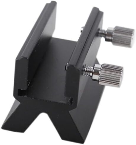 Telescope Finderscope Dovetail Mount Adapter Plate, 32mm Slot Aluminum Alloy Finder Bracket with Screw 80DX 80EQ 127SLT 8SE Optical Tube, Black in Kuwait