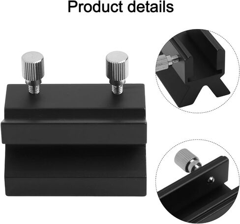 Telescope Finderscope Dovetail Mount Adapter Plate, 32mm Slot Aluminum Alloy Finder Bracket with Screw 80DX 80EQ 127SLT 8SE Optical Tube, Black in Kuwait