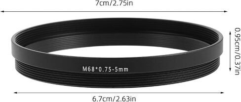 M68x0.75 Telescope Extension Tube Adapter for Camera and Telescope, Aluminum Construction with Robust Build, Compatible for Outdoor Astronomy and Astrophotography Use in Kuwait