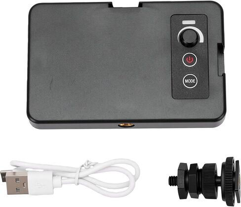Bewinner Professional Camera Fill Light, 91 LED 91F to 133F Stepless Dimming Rechargeable On Camera Video Light for Vlog Portrait Live Streaming in Kuwait
