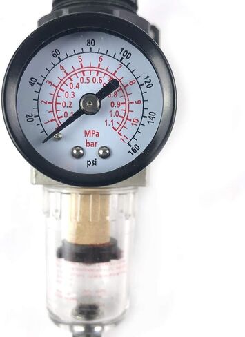 Primefit FR1401G 1/4" Mini Air Filter Regulator Combo Max PSI 145 in Kuwait