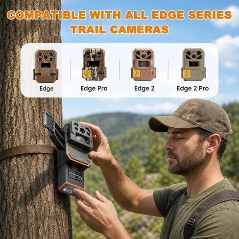 2-Pack Moultrie Power Mag Replacement Battery - Compatible with Moultrie Cellular Trail Cameras Edge, Edge Pro, Edge 2, Edge 2 Pro (Including USB-C Cable) in Saudi Arabia