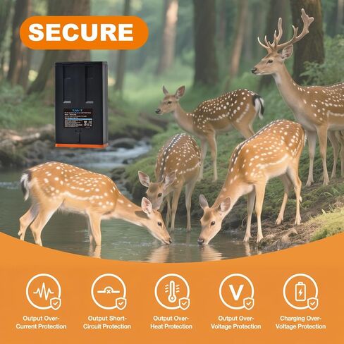 2-Pack Moultrie Power Mag Replacement Battery - Compatible with Moultrie Cellular Trail Cameras Edge, Edge Pro, Edge 2, Edge 2 Pro (Including USB-C Cable) in Saudi Arabia
