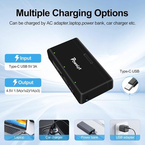 Osmo 360/Action 6/5 Pro/4/3 Battery 3 Packs 3.87V 2100mAh Osmo Action 5 Pro Batteries and 3 Channels Charging Station Compatible with DJI Osmo Action 6/Action 5 Pro/Action 4/Action 3,Osmo 360 in Saudi Arabia