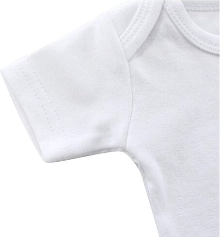 Personalized Embroidered Valentines Day Sparkle Heart Onesie with Your Custom Name (12 Months Short Sleeve) White in Kuwait