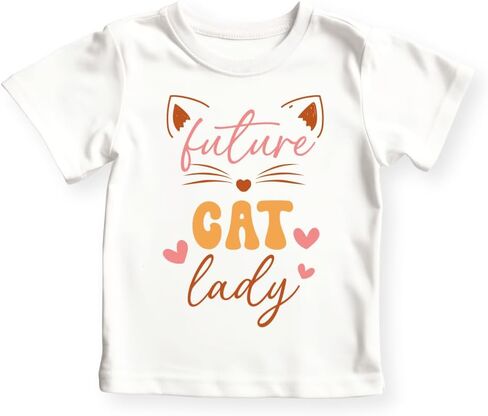 Future Cat Lady Funny Baby Bodysuit, Cat Lovers Outfit Baby Clothes Cat Graphic Tee for Kids in Kuwait
