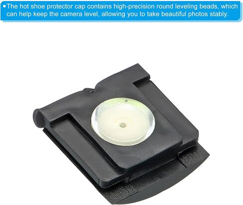 Camera Level Hot Shoe Cover, 8 Pack Hot Shoe Bubble Level Cap Hot Shoe Protector Suitable for Nikon for Fujifilm for Pentax DSLR/SLR Camera, Black in Kuwait
