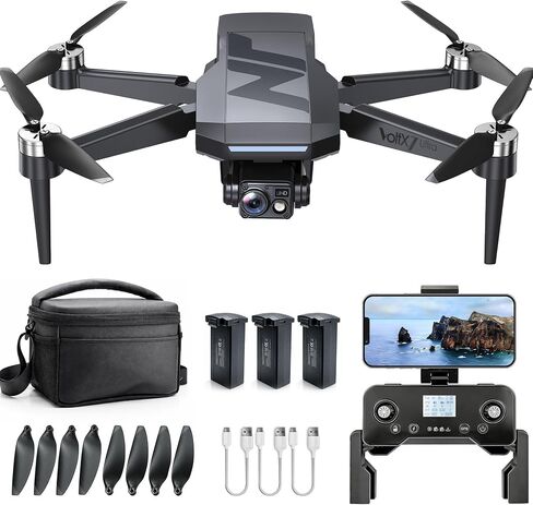 3-Axis Gimbal GPS Drone with 4K Camera, 90 Min Long Flight Time,3280 FT Long Control Range, Auto Return, Follow Me, Brushless Motor, 5G FPV RC Quadcopter for Beginners(Under 249g) in Kuwait