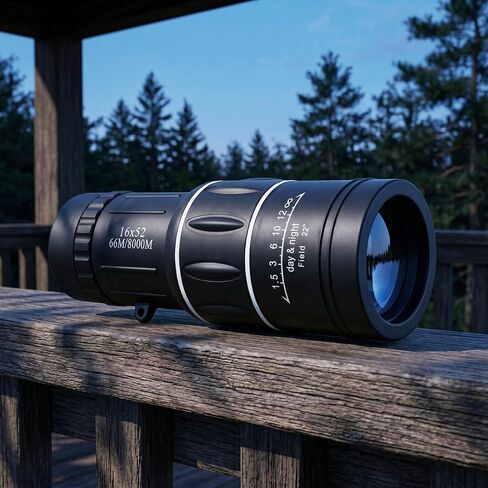 16x52 Monocular Telescope for All Ages – High Powered Compact | Waterproof BAK4 prism, for bird watching, hiking, hunting & wildlife, great gift for men dad husband, outdoor essential in Kuwait