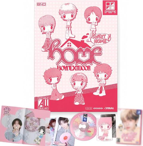 BOYNEXTDOOR HOME 1st Studio Album [SWEET HOME Ver. Random Cover] Booklet + CD + Photocard + Folded Poster + Outbox (VIRAL) in Kuwait