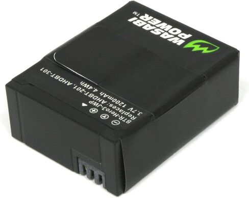 Wasabi Power Battery for GoPro HD HERO3, HERO3+ and GoPro AHDBT-201, AHDBT-301, AHDBT-302 (1200mAh) in Saudi Arabia
