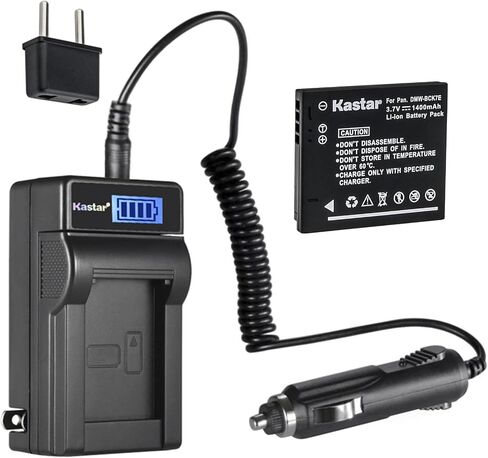 Kastar 2-Pack DMW-BCK7E Battery and LCD AC Charger Compatible with Panasonic Lumix DMC-FH2, Lumix DMC-FH4, Lumix DMC-FH5, Lumix DMC-FH6, Lumix DMC-FH7, Lumix DMC-FH8, Lumix DMC-FH24, Lumix DMC-FH25 in Kuwait