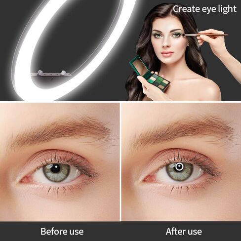 25inch 75W 3000K-6600K Dimmable Bi-Color LED Large Ring Light with Stainless Steel Heavy Duty Photography Light Stand, Soft Tube for Makeup, Selfie, YouTube, Eyebrow, Tattoo, Beauty, Eyelash in Kuwait