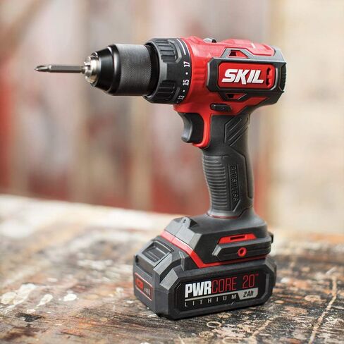 SKIL 2-Tool Combo Kit: PWR CORE 20 Brushless 20V Cordless Drill Driver and Cordless Circular Saw Includes 4.0Ah Lithium Battery and PWRJump Charger - CB743901 in Kuwait