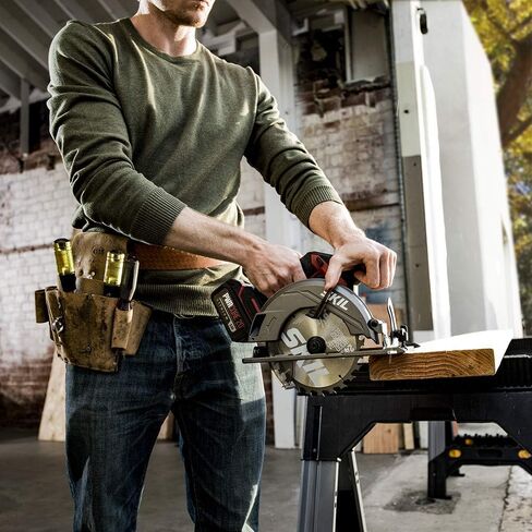 SKIL 2-Tool Combo Kit: PWR CORE 20 Brushless 20V Cordless Drill Driver and Cordless Circular Saw Includes 4.0Ah Lithium Battery and PWRJump Charger - CB743901 in Kuwait