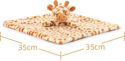 Apricot Lamb Clever Giraffe Soft Loveys Security Blanket Baby 14x14'' in Kuwait