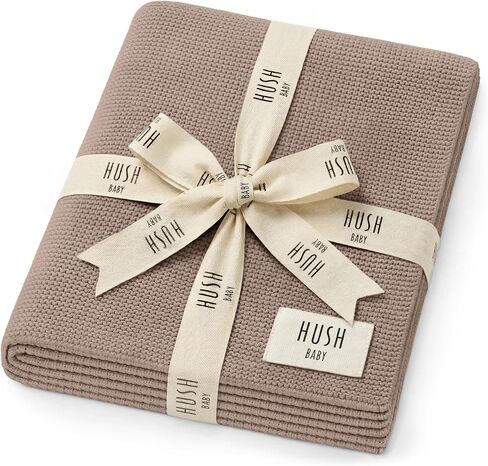 Hush Baby GOTS™ Certified Knit Comfort Blanket with Integrated Lovey - Organic Cotton & Tencel™ Lyocell Blend | A Refined Expression of Modern Baby Luxury (Sheep - Cream) in Kuwait