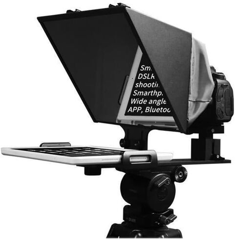 FEELWORLD TP13A Wide Angle Teleprompter Supports up to 11" Smartphone/Tablet Prompting Smartphone DSLR Recording Flexible Telescopic Design Simplified Collocation APP Remote Control in Kuwait