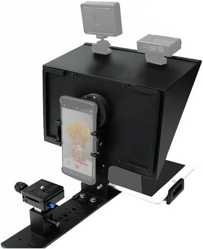 FEELWORLD TP13A Wide Angle Teleprompter Supports up to 11" Smartphone/Tablet Prompting Smartphone DSLR Recording Flexible Telescopic Design Simplified Collocation APP Remote Control in Kuwait