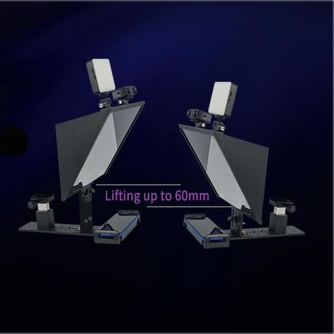 FEELWORLD TP13A Wide Angle Teleprompter Supports up to 11" Smartphone/Tablet Prompting Smartphone DSLR Recording Flexible Telescopic Design Simplified Collocation APP Remote Control in Kuwait