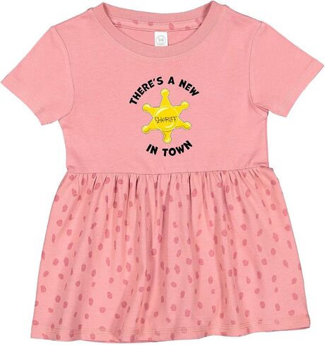 inktastic There's a New Sheriff in Town Badge Infant Dress in Kuwait