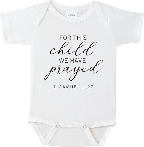 Pregnancy Announcement Gift, for This Child We Have Prayed Announcement Infant Bodysuit, Baby Coming Soon in Kuwait