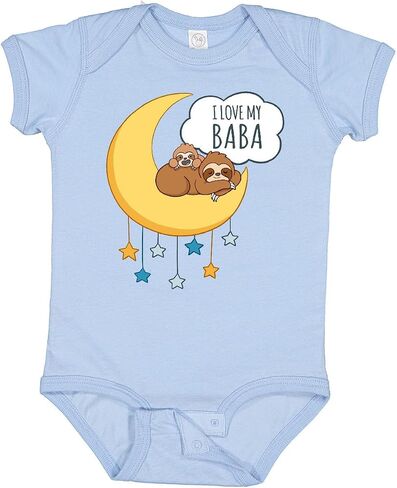 inktastic I Love My Baba Baby Bodysuit in Kuwait