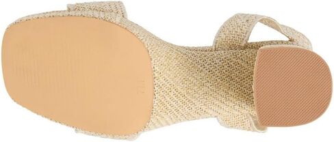 Matisse Women's Maiden Platform Heels, Ankle Strap Sandals with Block Heel, Woven Braided Design (Natural, US Footwear Size System, Adult, Women, Numeric, Medium, 8) in Kuwait