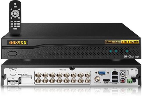 8CH 5MP Hybrid DVR Video Recorder for CCTV Security Camera System 3TB HDD | 8 Channel CCTV Surveillance System for TVI/CVI/AHD/Analog/IP Cameras,ONVIF Compatible,Free App Remote Access,24/7 Recording in Kuwait