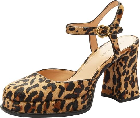 COACH Tea Rose Pump with Leopard Print in Kuwait