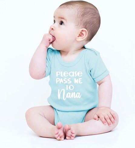 CBTwear Please Pass Me to Nana Funny Grandma Baby Bodysuit (6M, LB) in Kuwait